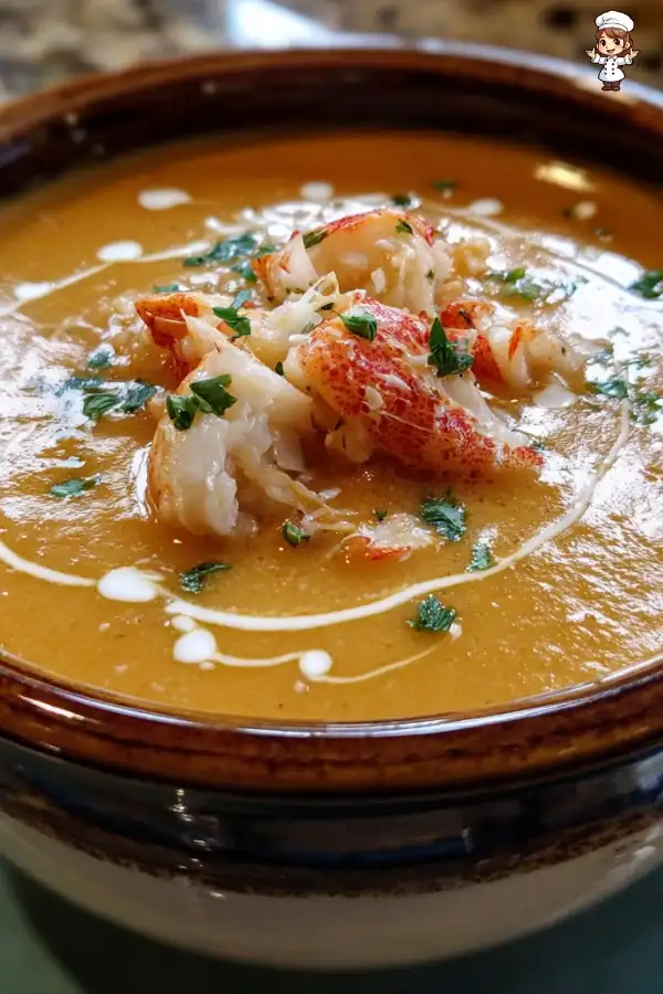 Creamy crab and shrimp bisque