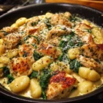 Creamy lemon garlic chicken gnocchi recipe