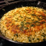 Creamy lemon herb baked risotto