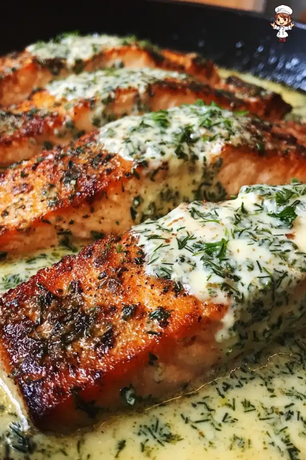 Creamy lemon herb salmon recipe that delights your taste buds!