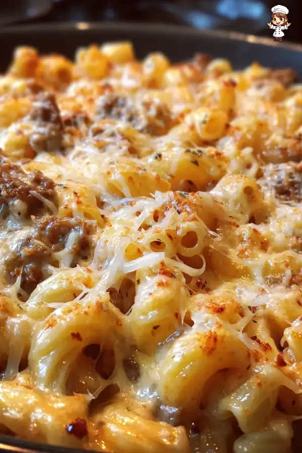 Creamy slow cooker beef pasta recipe