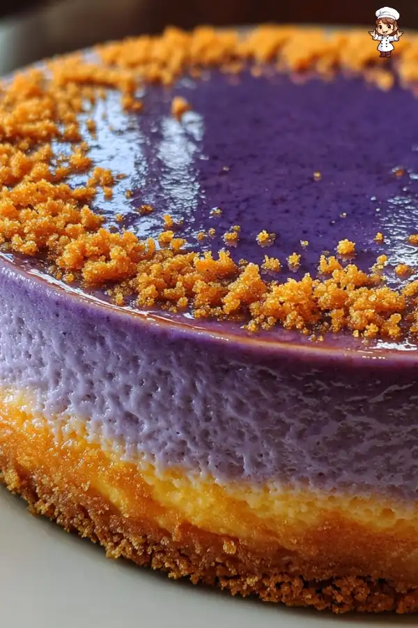 Creamy ube cheesecake recipe
