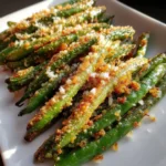 Crispy Parmesan air fryer green beans are a must-try!