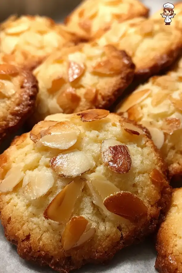 Crispy almond cookies are the perfect treat to enjoy!