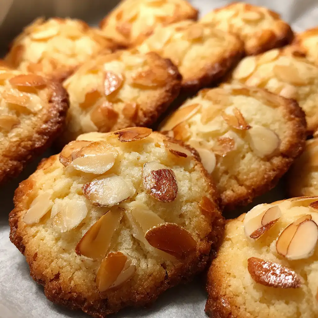 Crispy almond cookies are the perfect treat to enjoy!