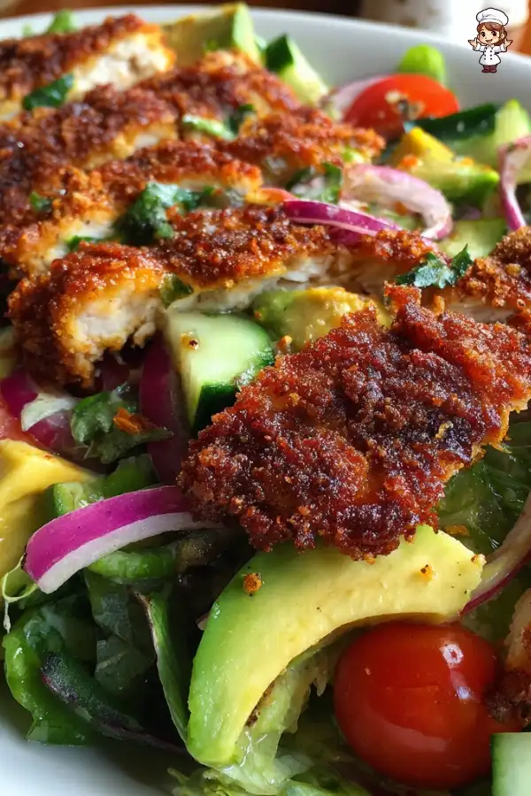 Crispy chicken salad recipe
