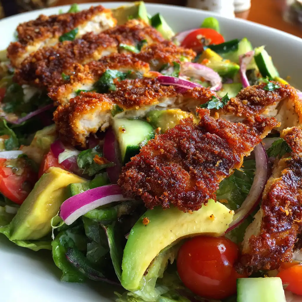 Crispy chicken salad recipe