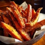 Crispy oven-baked sweet potato fries