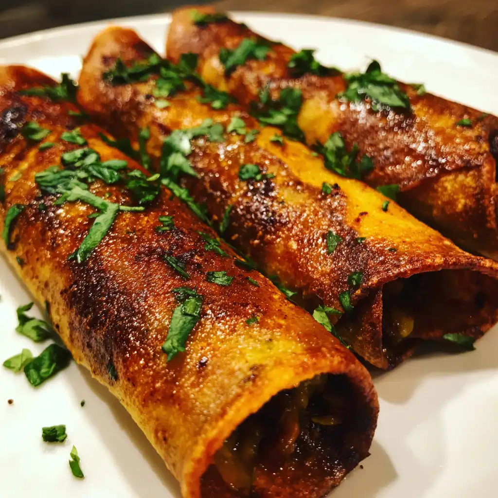 Crispy vegan taquitos recipe
