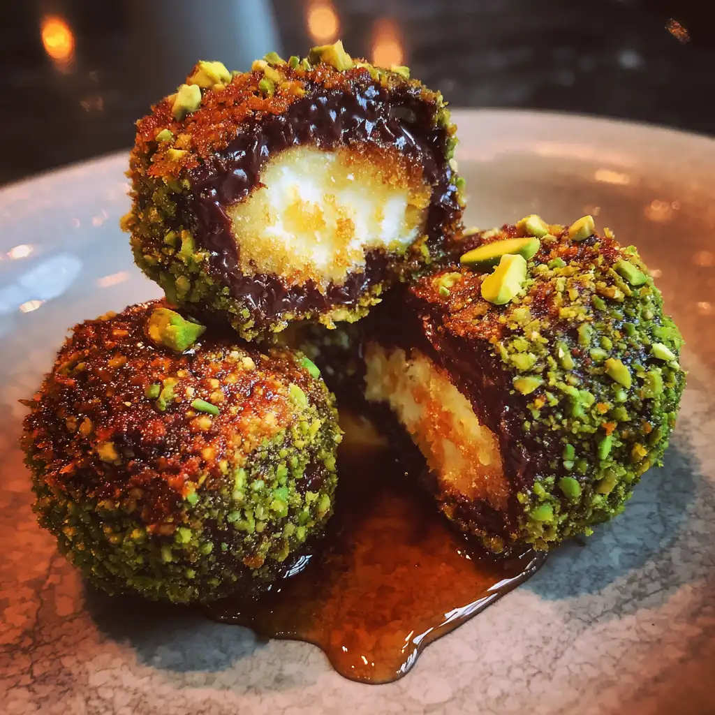 Dubai Pistachio Kunefe Chocolate Balls
