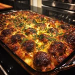 Dump and bake meatball casserole recipe