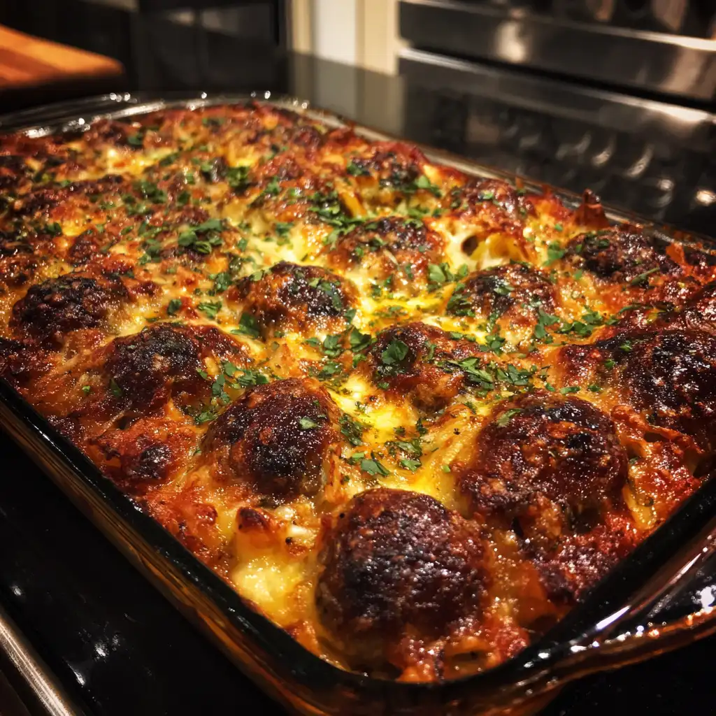Dump and bake meatball casserole recipe
