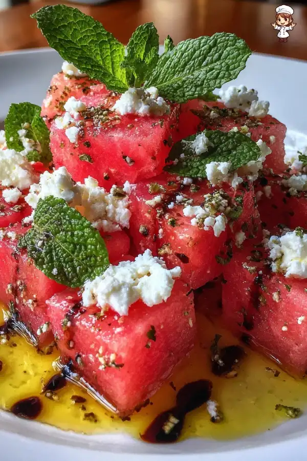 Feta watermelon salad recipe