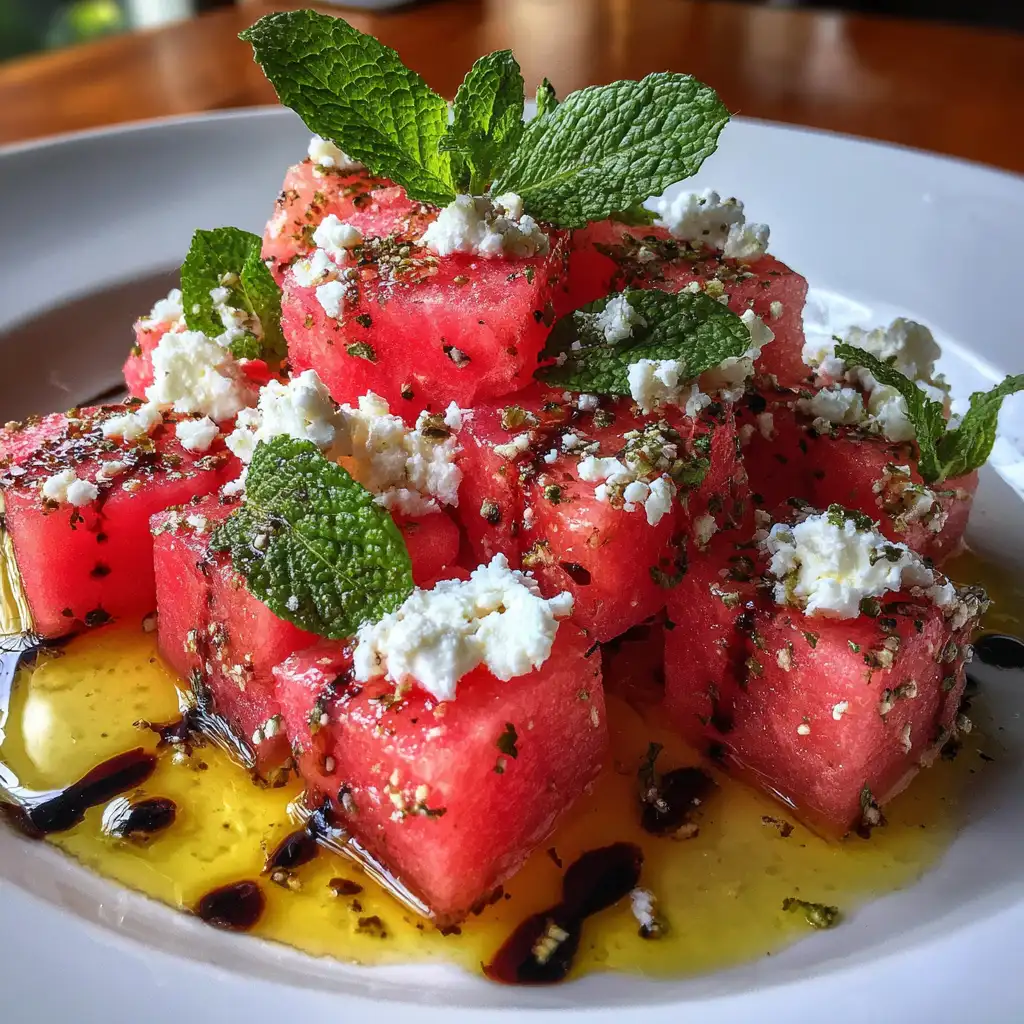 Feta watermelon salad recipe