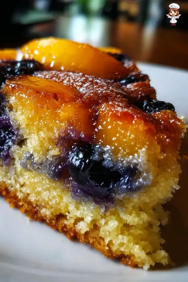 Fresh blueberry peach cake recipe