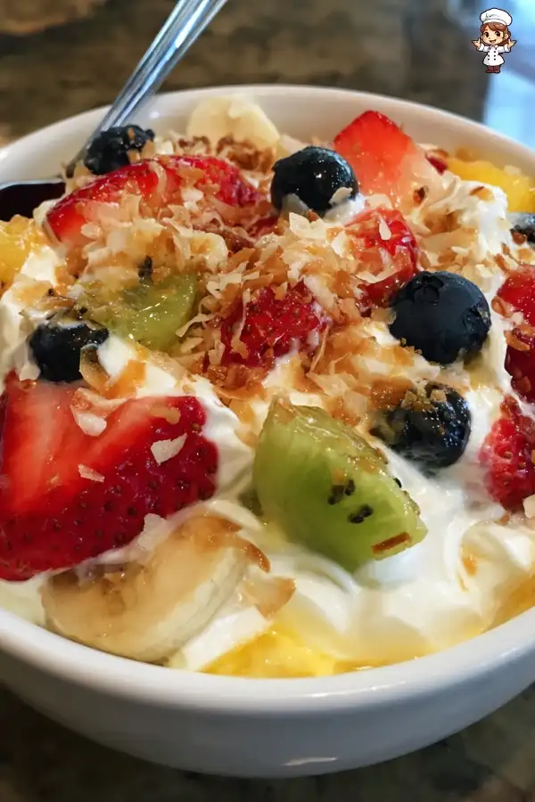Fruit salad pudding