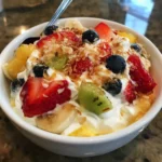 Fruit salad pudding
