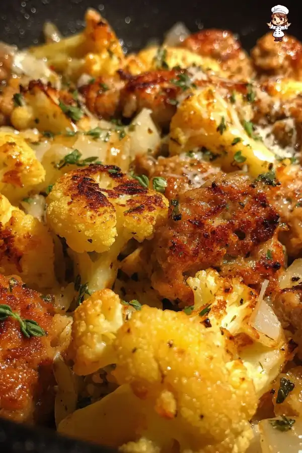 Garlic Butter Turkey Cauliflower Skillet is a must-try!