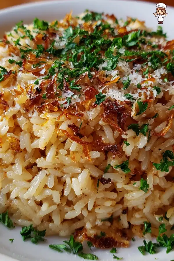 Garlic Parmesan Rice Recipe