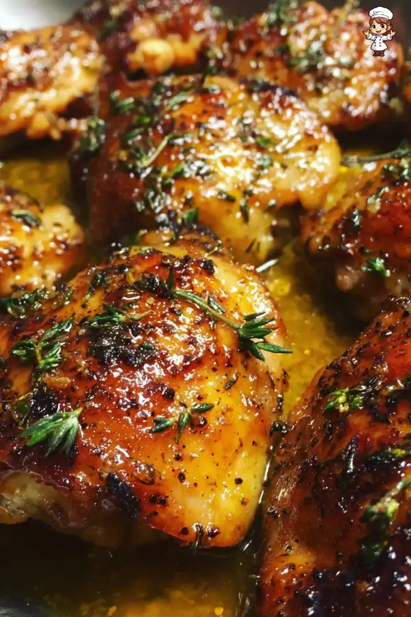 Garlic butter chicken thighs recipe