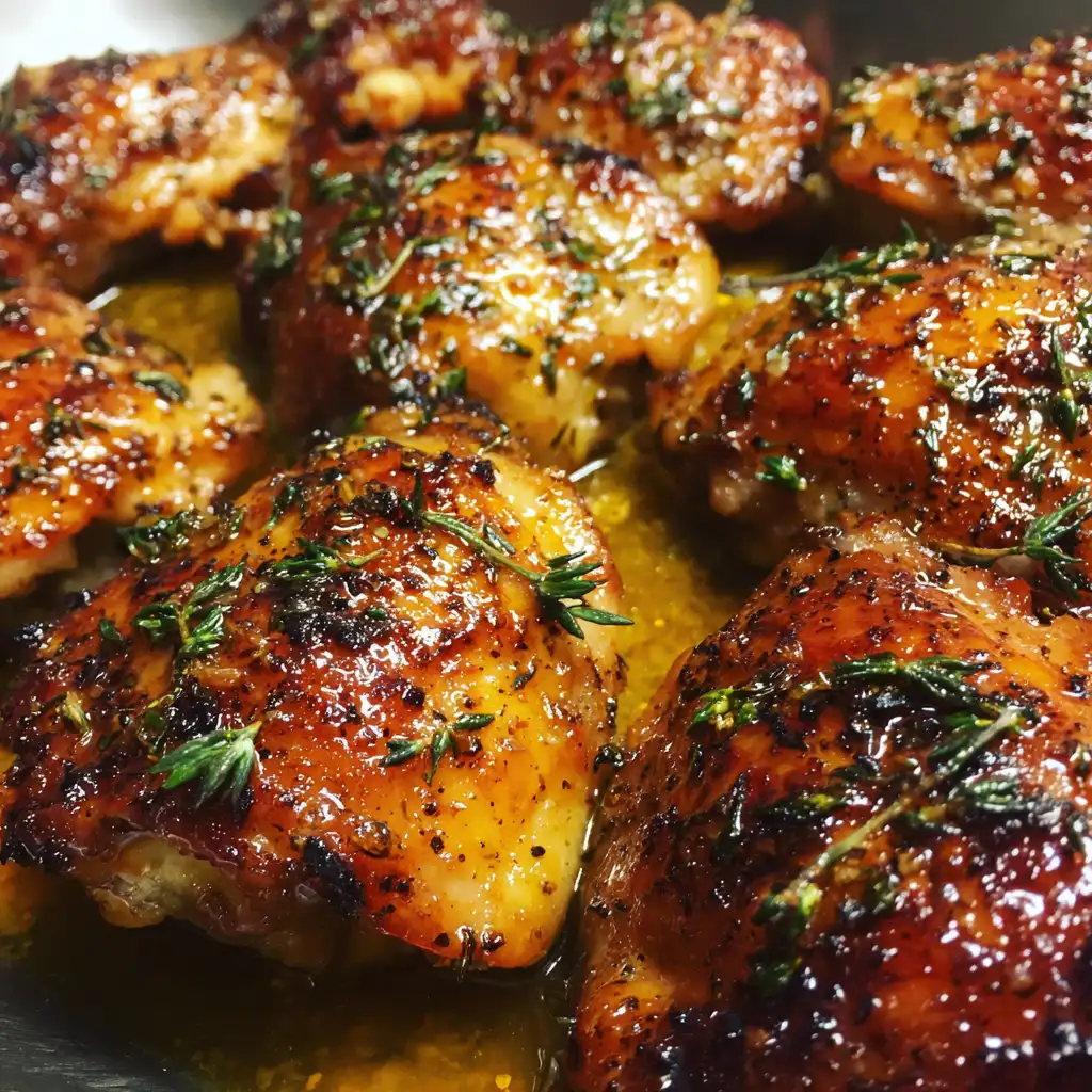 Garlic butter chicken thighs recipe
