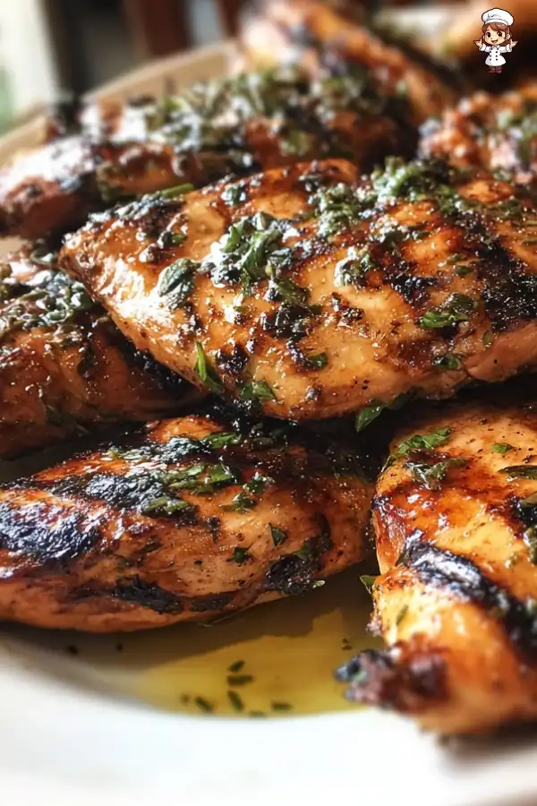 Grilled chicken breasts