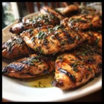 Grilled chicken breasts
