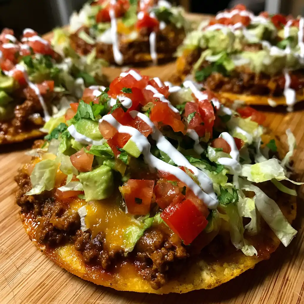 Ground beef tostadas recipe