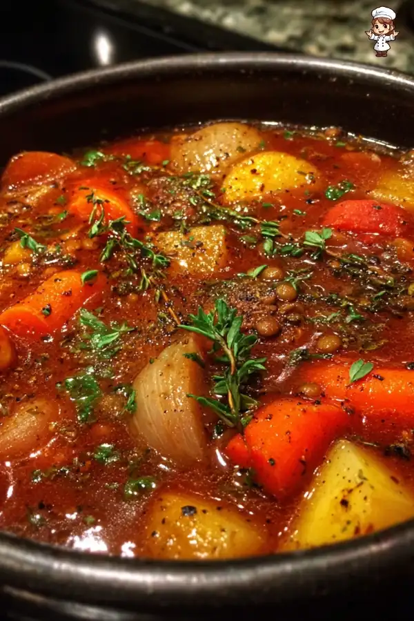 Hearty vegan stew recipe