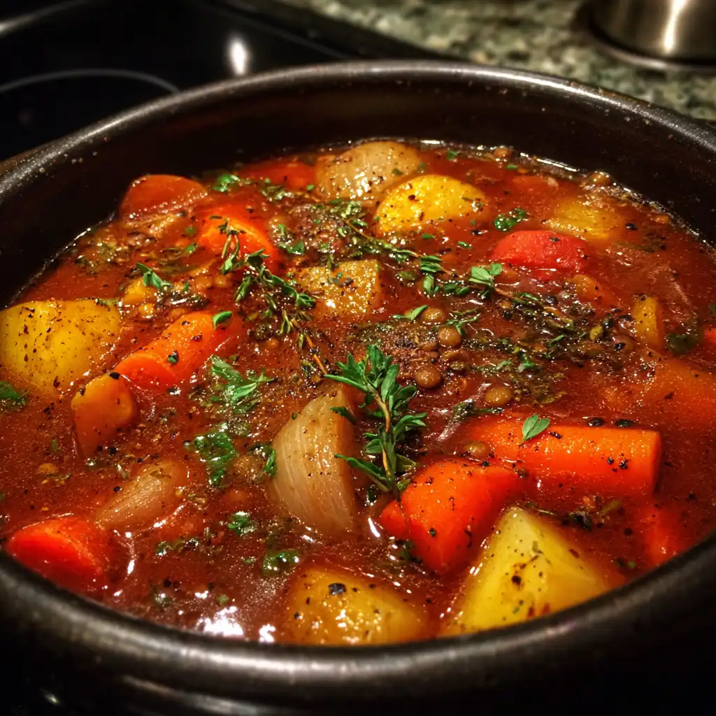 Hearty vegan stew recipe