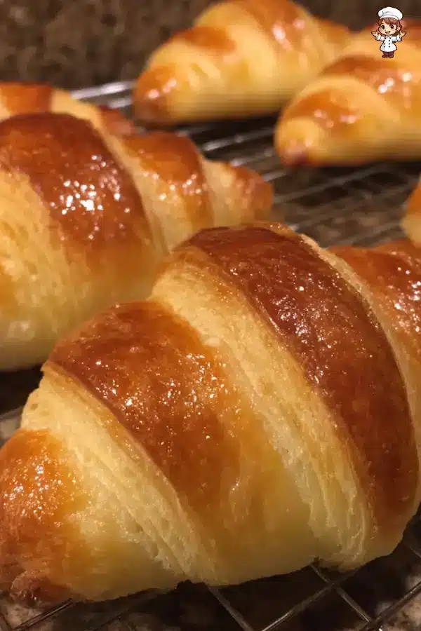 Homemade croissants