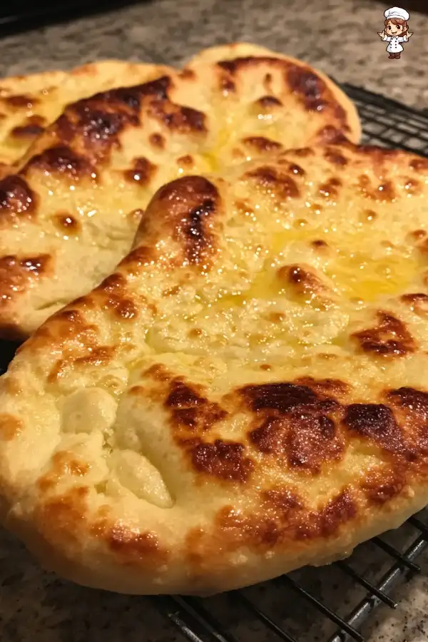 Homemade naan bread recipe