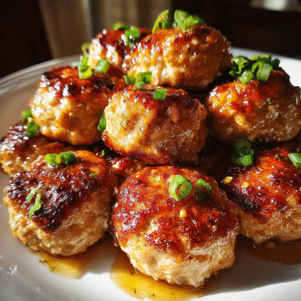 Honey garlic turkey meatballs recipe