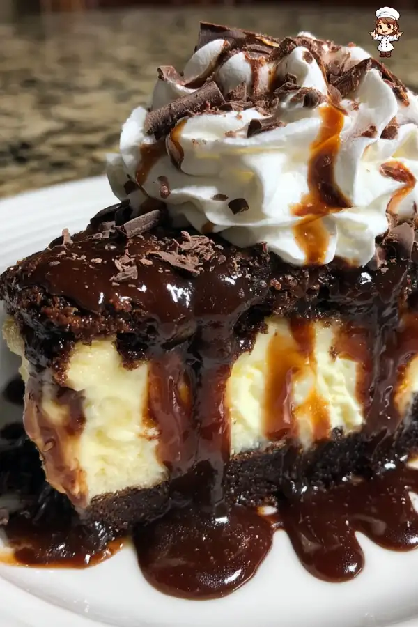 Hot fudge sundae brownie cheesecake will amaze your taste buds!