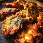 Indian vegetable pakora fritters
