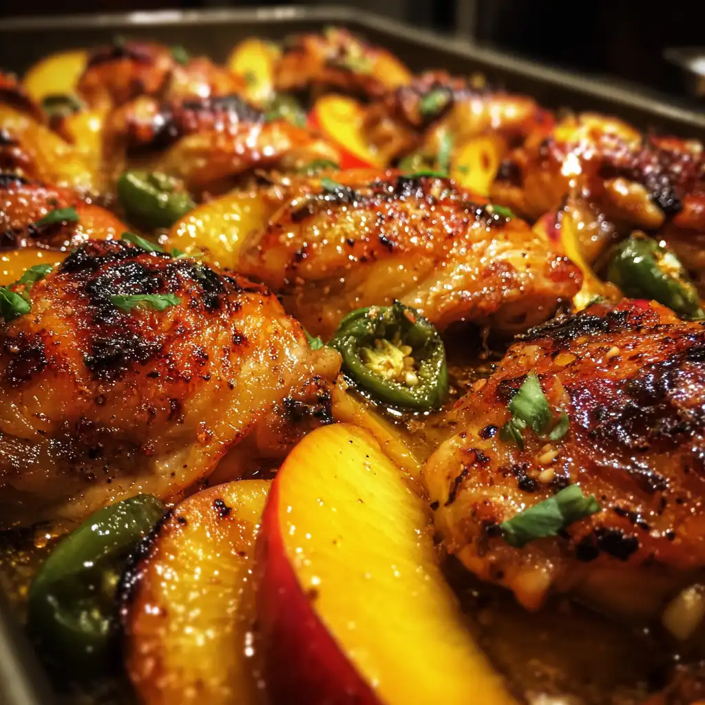 Jalapeno peach chicken recipe