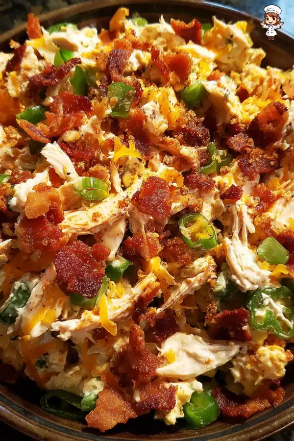 Jalapeno popper chicken salad