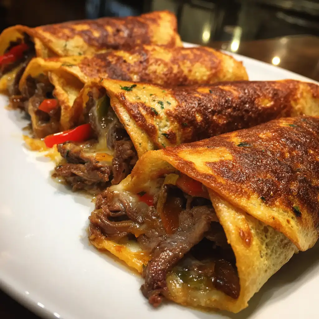 Keto Philly Cheesesteak Roll-Ups