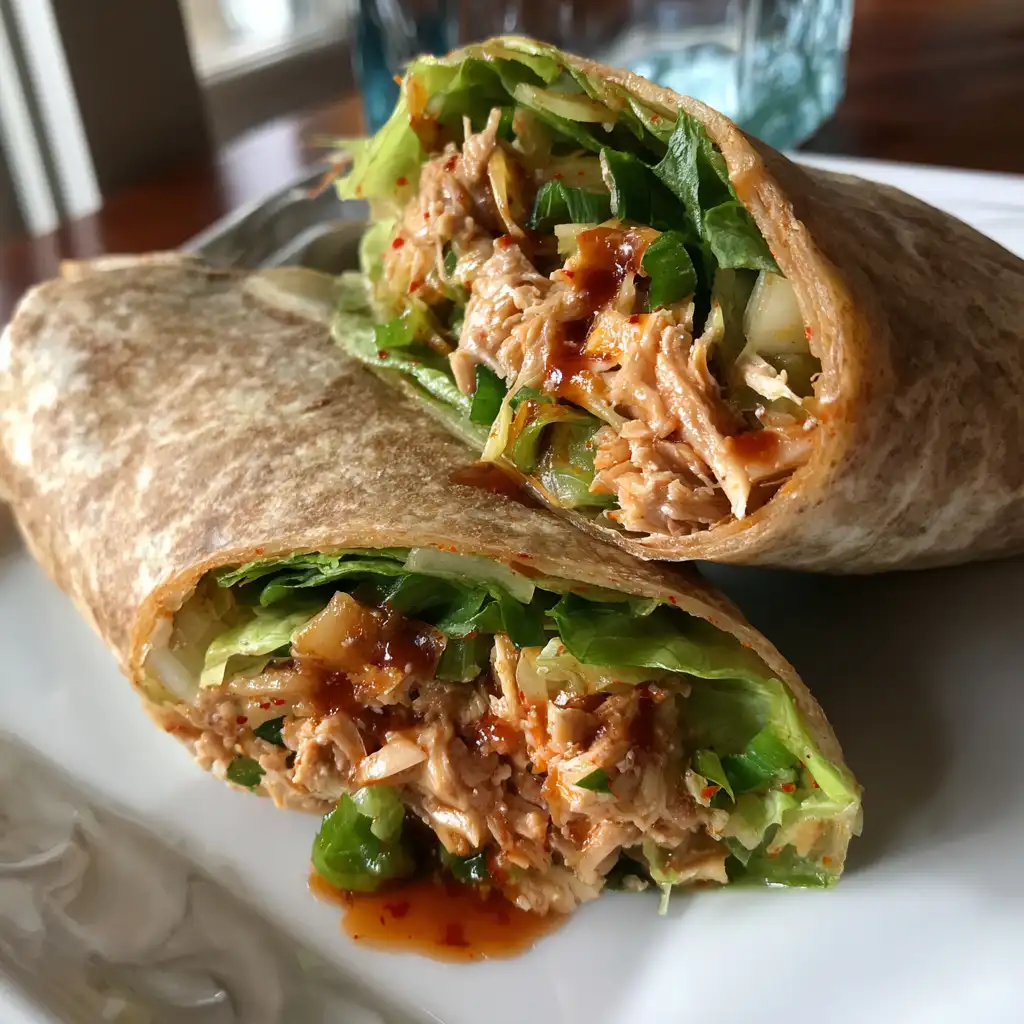 Kimchi tuna salad wrap recipe