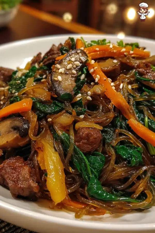 Korean Japchae Noodles