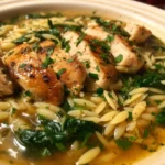 Lemon chicken orzo