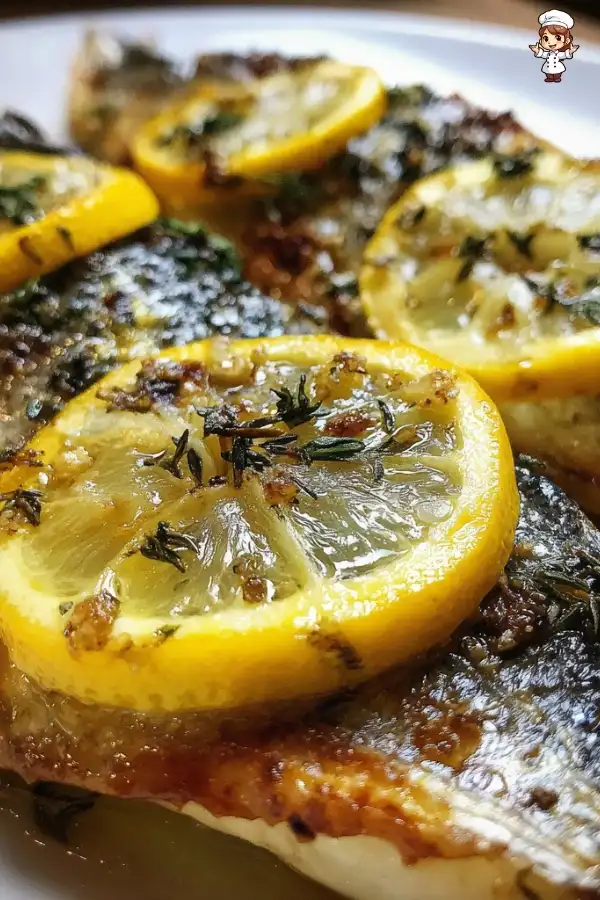 Lemon thyme roasted sea bass
