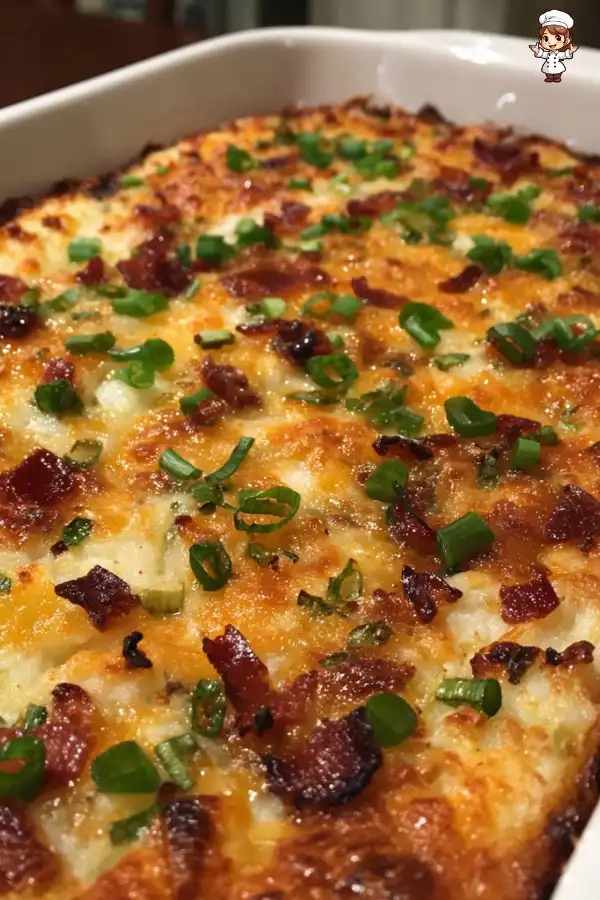Loaded mashed potato casserole recipe