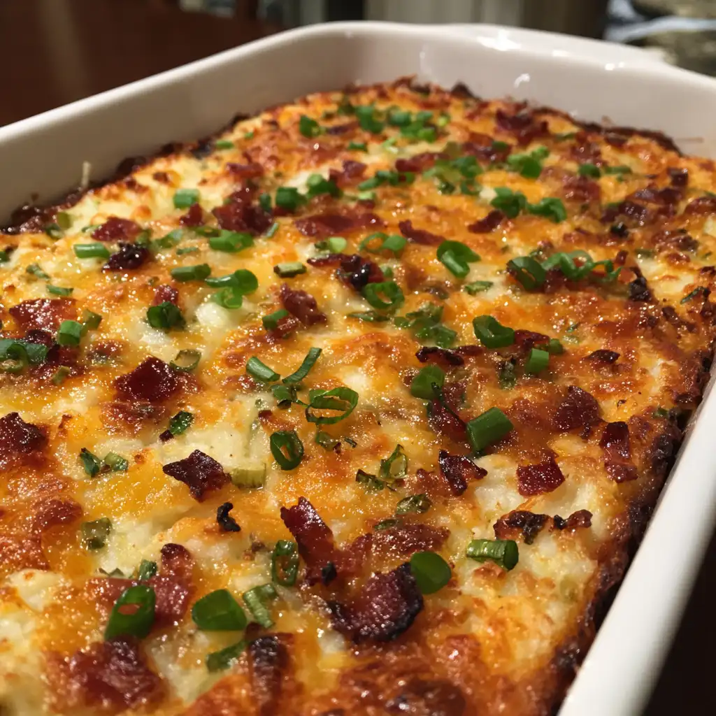 Loaded mashed potato casserole recipe