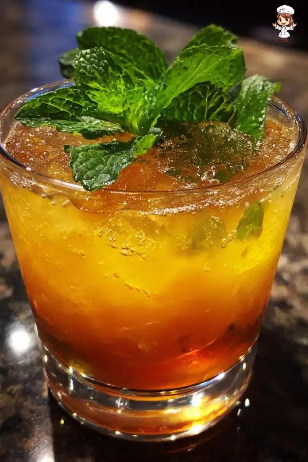 Maple Bourbon Smash Cocktail