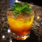 Maple Bourbon Smash Cocktail