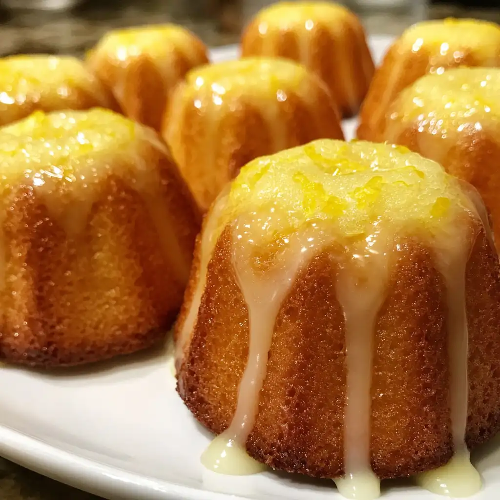 Mini lemon drop cakes recipe