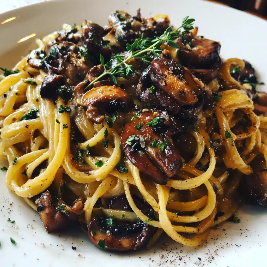 Mushroom pasta recipe