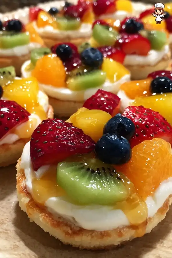 No bake mini fruit pizzas recipe