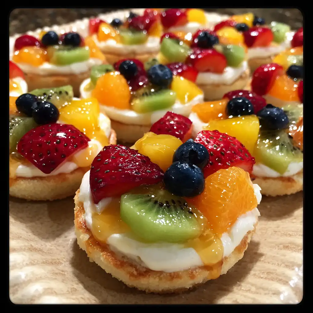 No bake mini fruit pizzas recipe